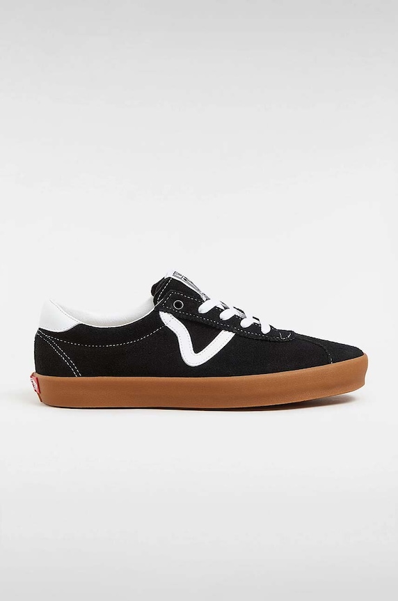 Vans tenisi din piele intoarsa Sport Low plată negru VN000CQRB9M1