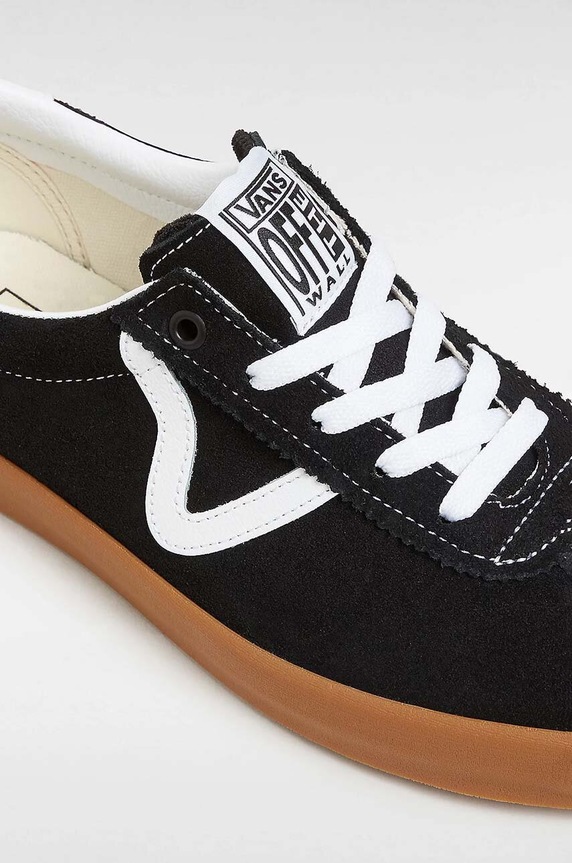 Vans tenisi din piele intoarsa Sport Low negru VN000CQRB9M1