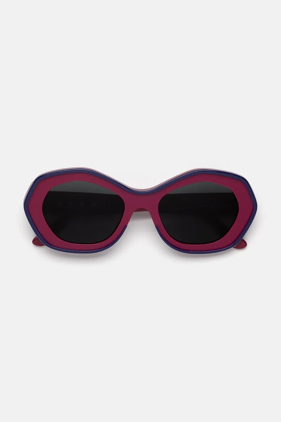 Doplnky Slnečné okuliare Marni Ulawun Vulcano Bordeaux EYMRN00024.002.YAL burgundské
