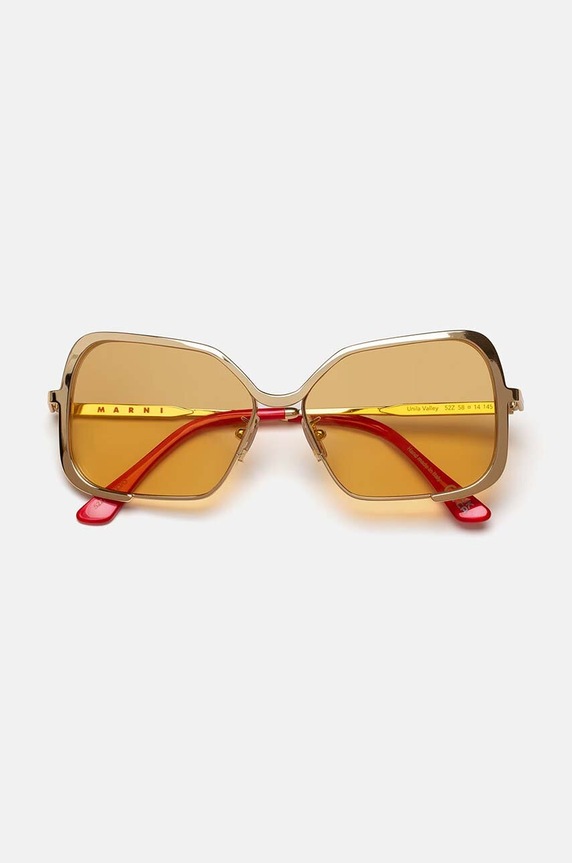 Accessori Marni occhiali da sole Unila Valley Gold Mustard EYMRN00058.001.52Z multicolore