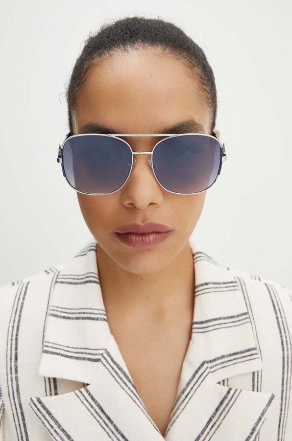 Guess ochelari de soare GF6127.10C argintiu