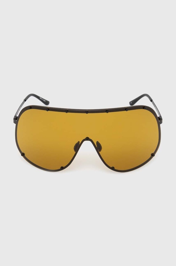 Rick Owens sunglasses Occhiali Da Sole Sunglasses Shield transparent black RG0000006.GBLKBN.0945