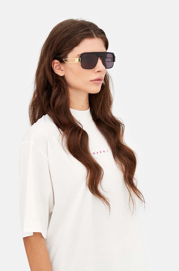 Marni ochelari de soare Burullus EYMRN00057.001.FMZ negru AA00