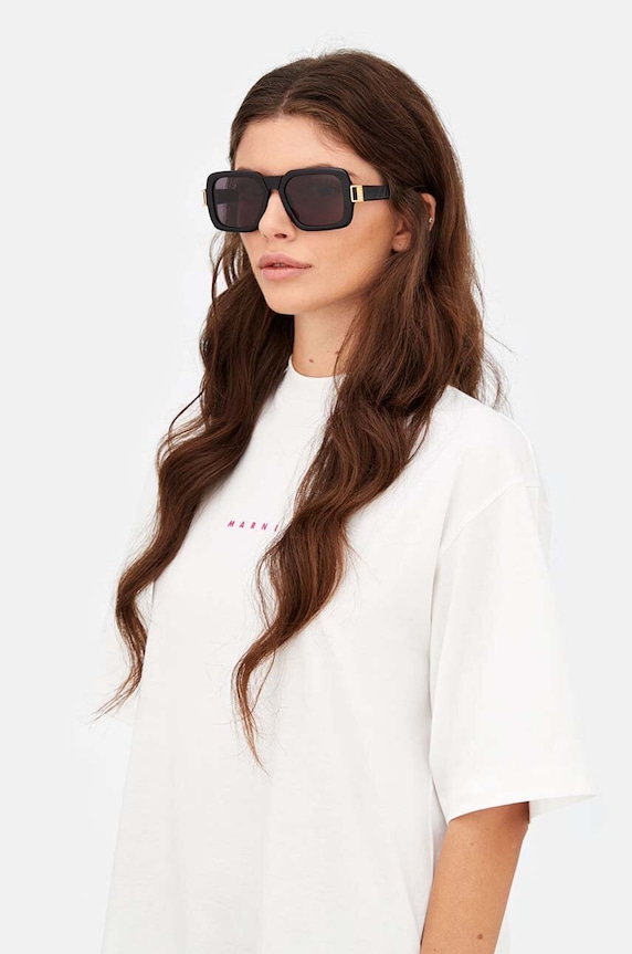 Marni ochelari de soare Zamalek EYMRN00054.001.L13 negru AA00