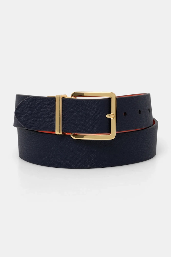 Lauren Ralph Lauren curea de piele bleumarin 412883696