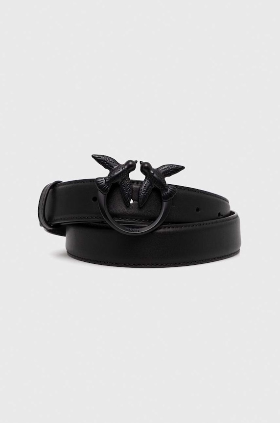 Pinko curea de piele negru 100125.A1K2