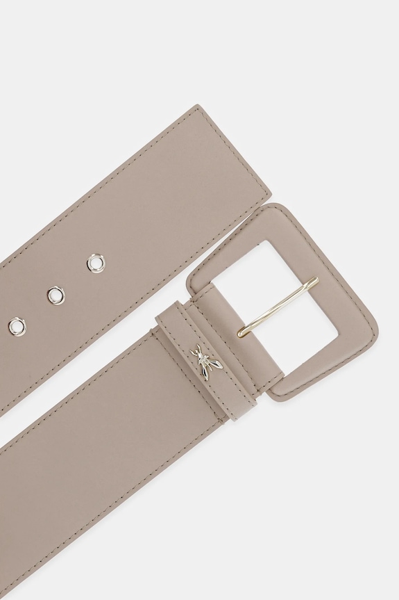 Kožený pásek Patrizia Pepe CW8783.L048 béžová SS25