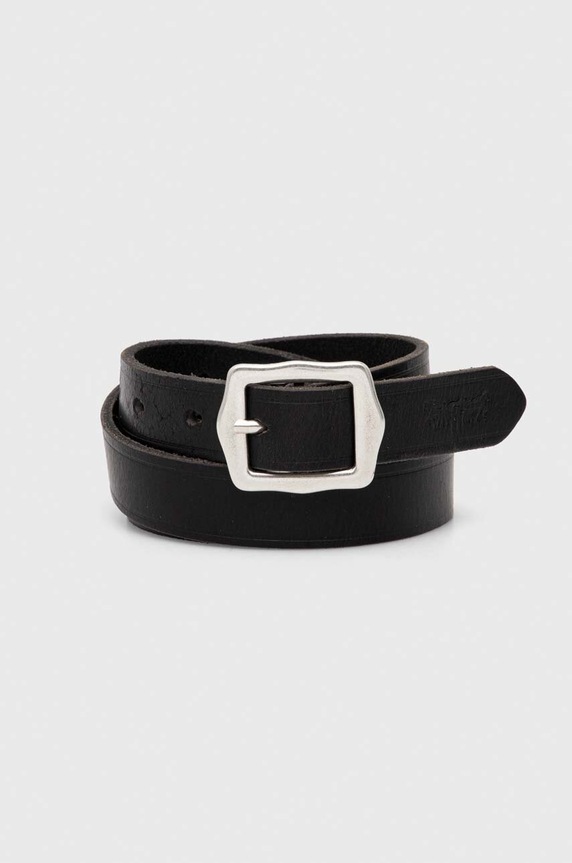 Levi's pasek skórzany Planet friendly czarny 235616.4