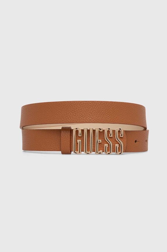 Guess pasek MERDIAN syntetyczny brązowy BW9114.P4225