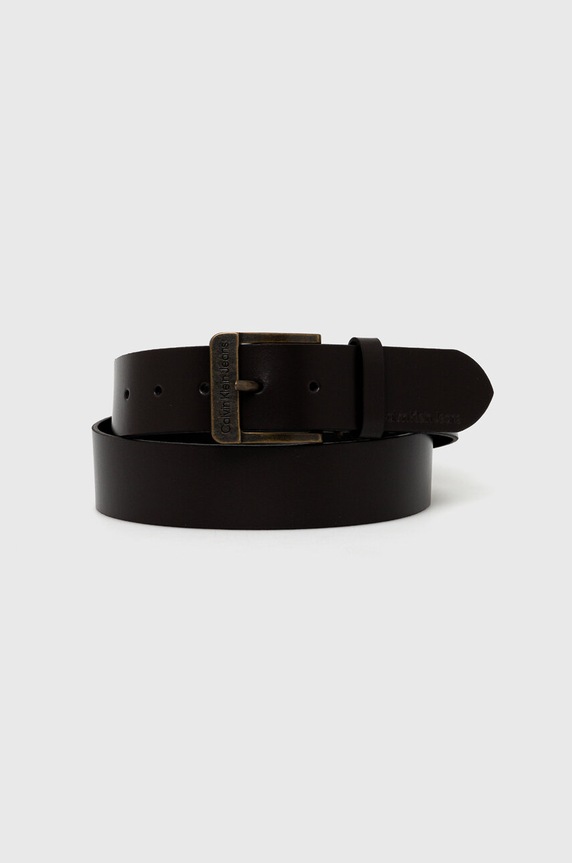 Kožený pásek Calvin Klein Jeans Planet friendly hnědá K50K511412