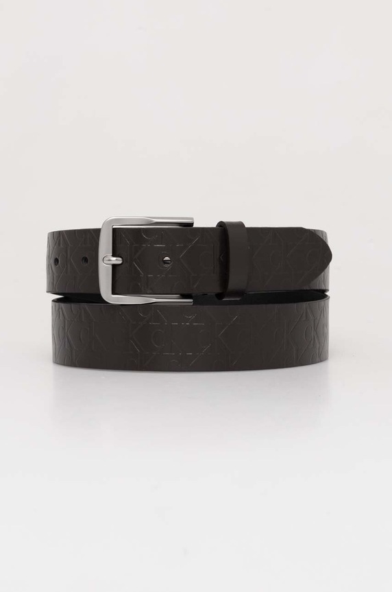 Calvin Klein Jeans pasek skórzany Planet friendly brązowy K50K511518