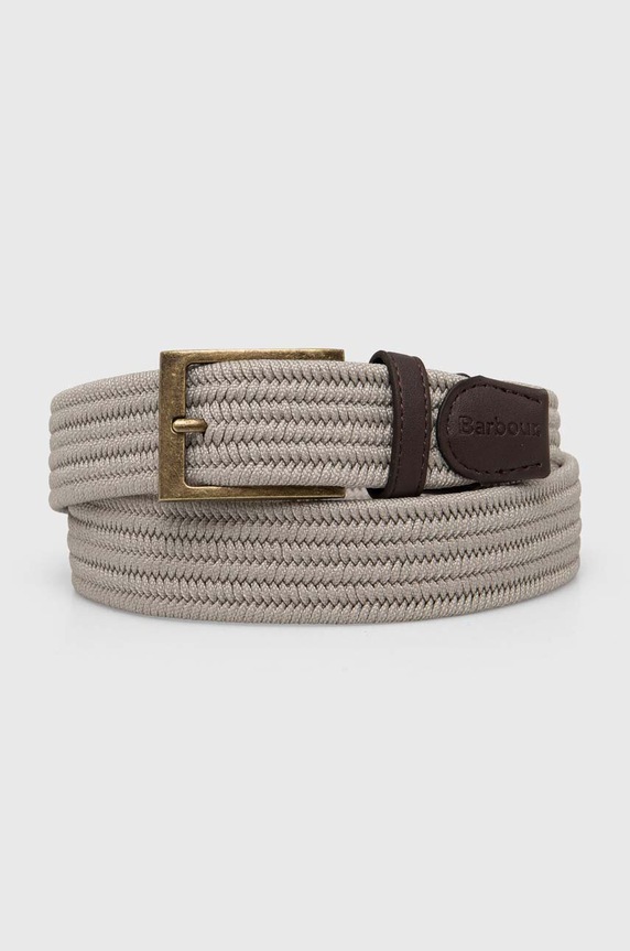Barbour pasek imitacja skóry licowej szary MAC0443