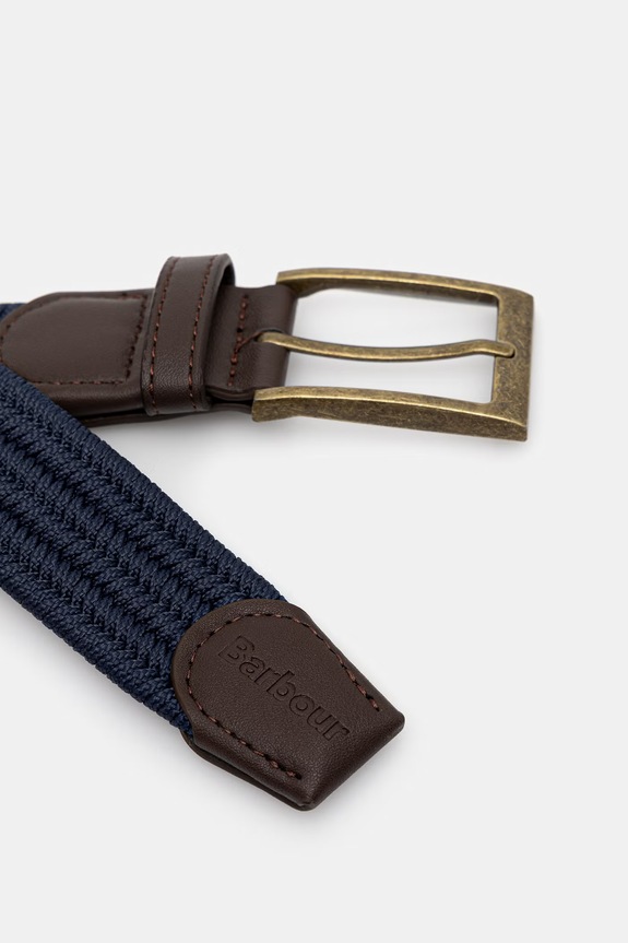 Barbour pasek parciany męski Nevis MAC0443 granatowy SS26