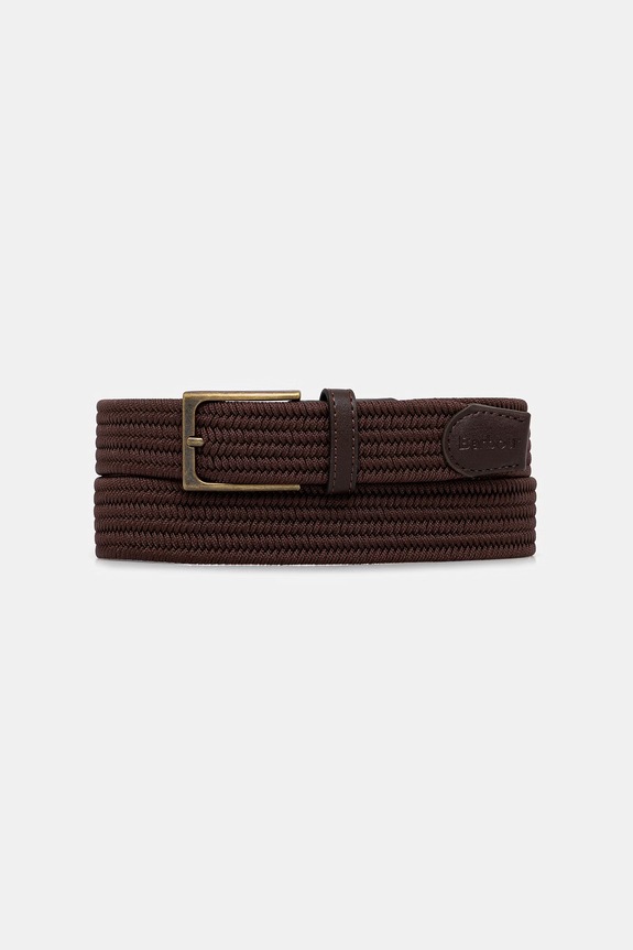 Barbour pasek parciany męski Nevis brązowy MAC0443