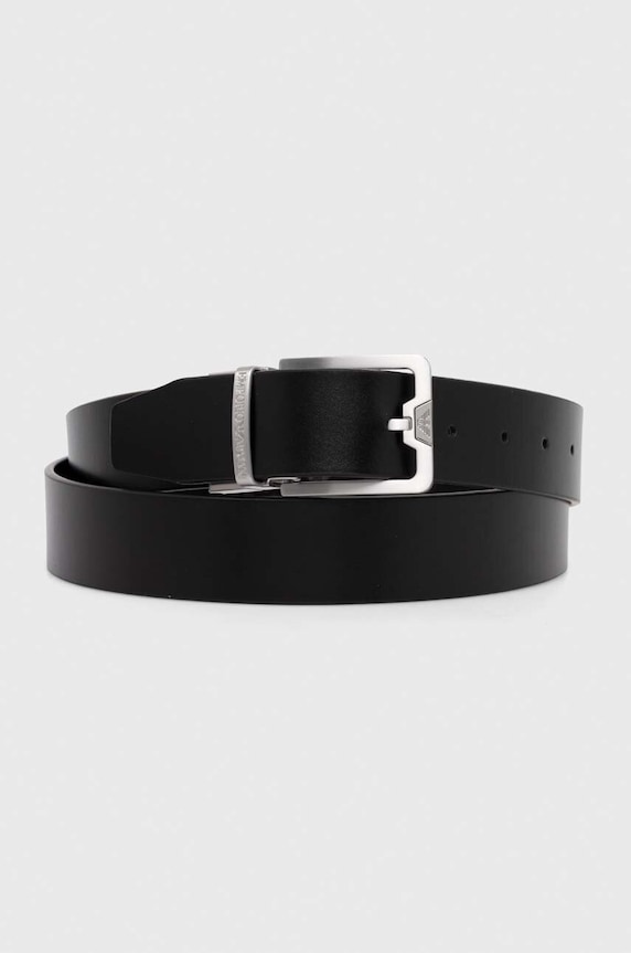 Obojstranný kožený opasok Emporio Armani Y4S502.Y221E.NOS čierna AA00