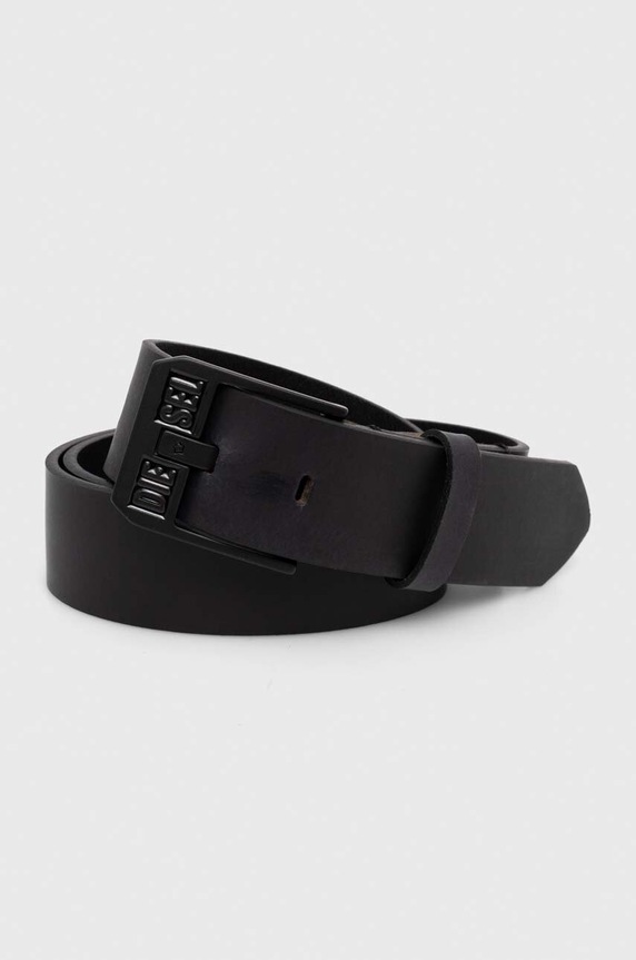 Kožený opasok Diesel DIESEL LOGO BLUESTAR II BELT čierna X08880.P1913