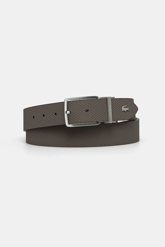 Lacoste pasek skórzany dwustronny brązowy RC4085