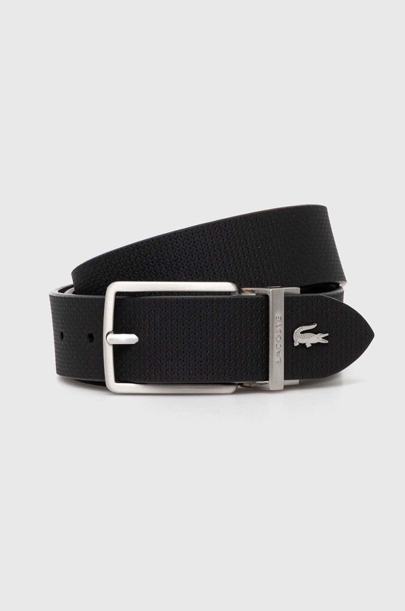 Lacoste kifordítható bőröv fekete RC4085