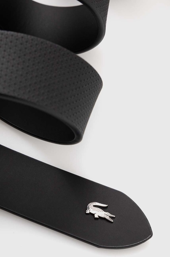 Kiegészítők Lacoste kifordítható bőröv RC4085 fekete