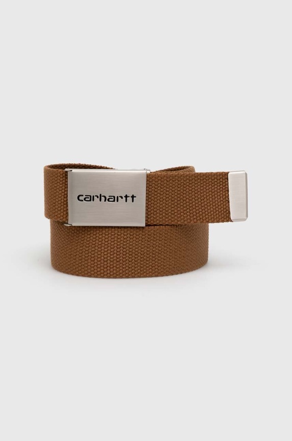 Carhartt WIP pasek Clip Belt Chrome brązowy I019176.HZXX