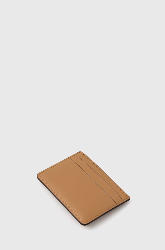 Lauren Ralph Lauren bőr kártya tok 432876732 bézs AW24