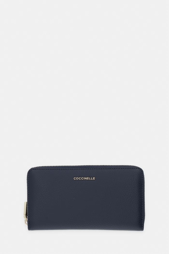 Usnjena denarnica Coccinelle mornarsko modra E2.MW5.11.32.01