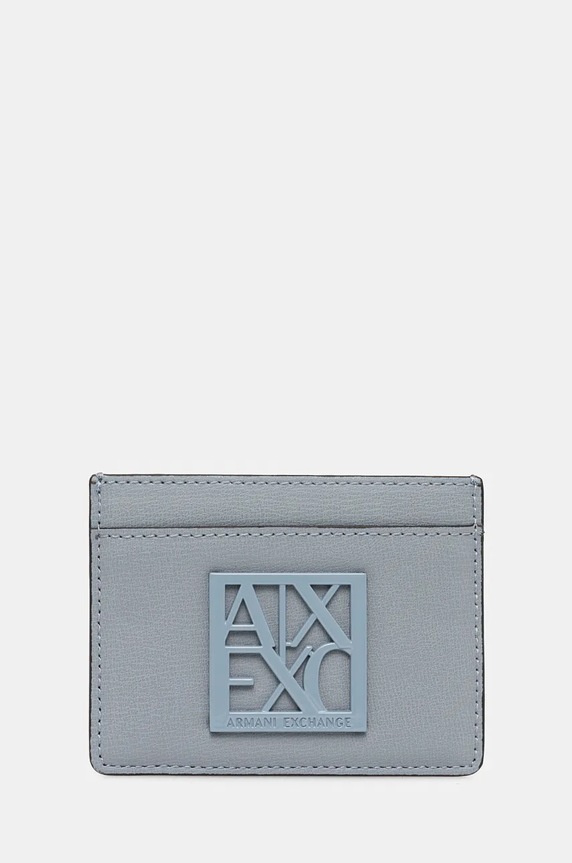 Armani Exchange card holder imitatie de piele albastru 948573.0A874