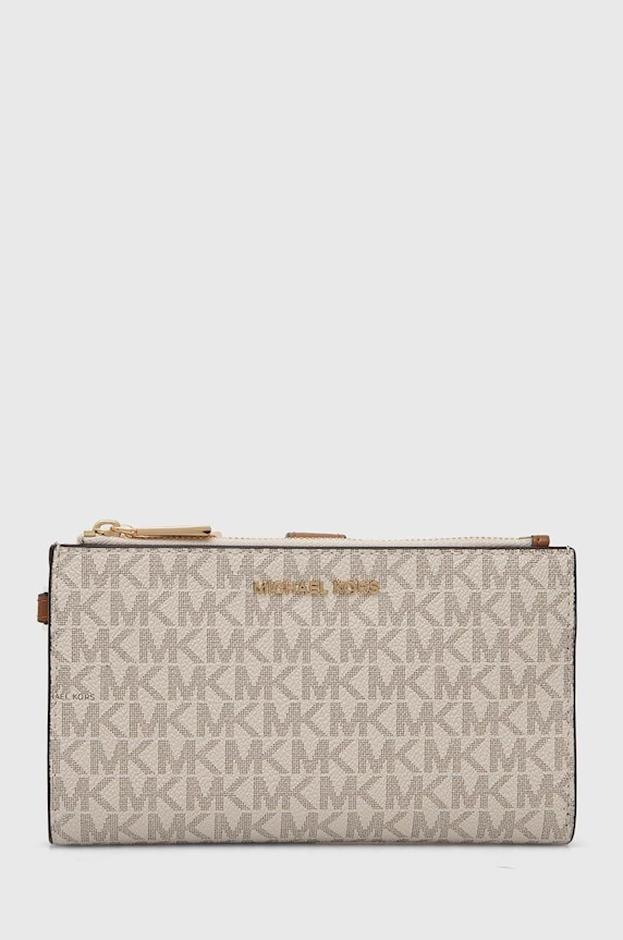 Peňaženka MICHAEL Michael Kors imitácia kože béžová 32F1GJ6W4B