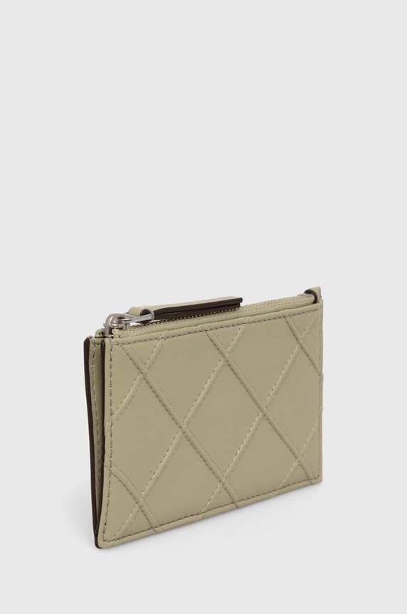 Tory Burch portfel skórzany Fleming Soft 152602.300 zielony AW25