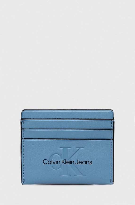 Puzdro na karty Calvin Klein Jeans puzdro na karty modrá K60K611987