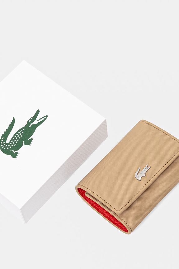 Lacoste portfel beżowy NF4190AA