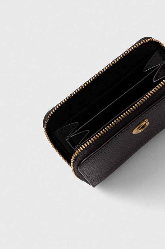 Accesorii Coach portofel de piele CR551 negru