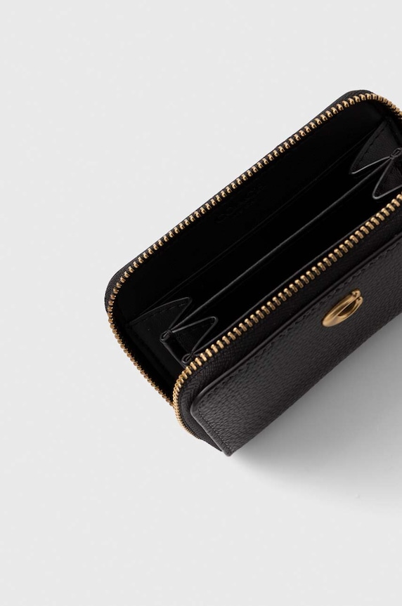 Accesorii Coach portofel de piele CR551 negru
