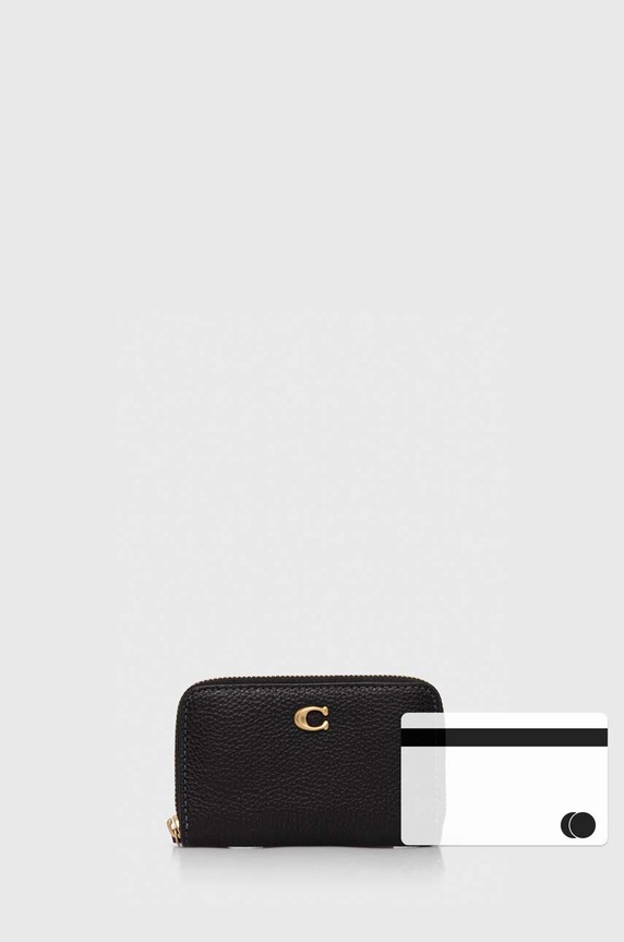 Coach portofel de piele negru CR551