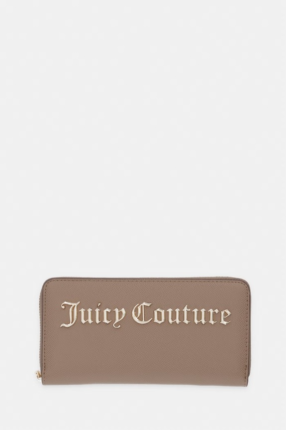 Juicy Couture portfel damski z imitacji skóry beżowy WIJJM5341WVP