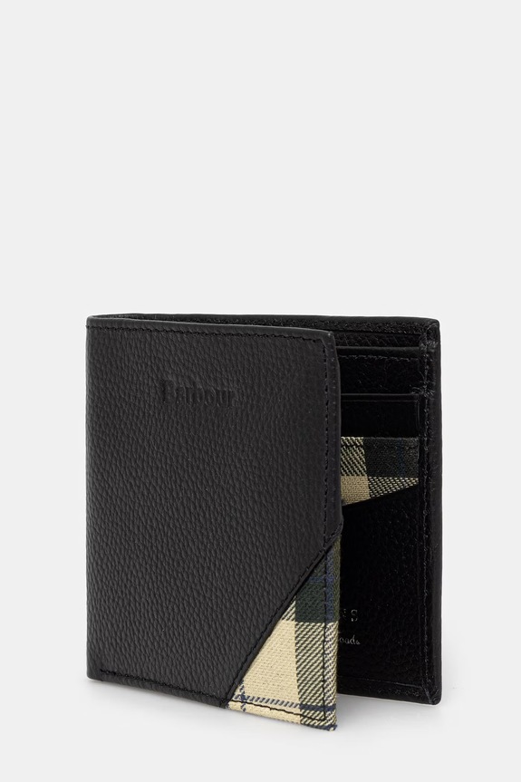 Barbour portfel RFID męski skórzany Tarbert MLG0063 czarny SS26