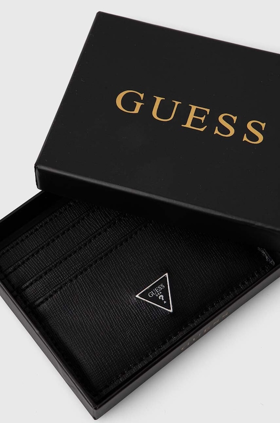 Doplnky Kožené puzdro na karty Guess MITO SMCSLE.LEA25 čierna