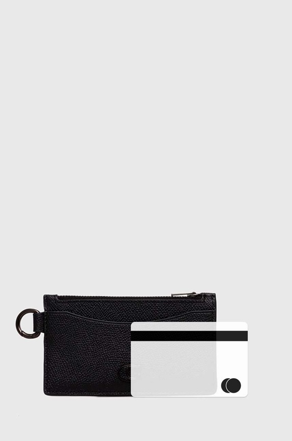 Accesorii Coach carcasa din piele CJ879 negru
