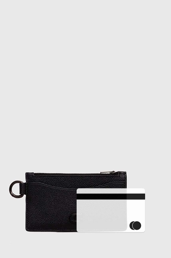 Accesorii Coach carcasa din piele CJ879 negru