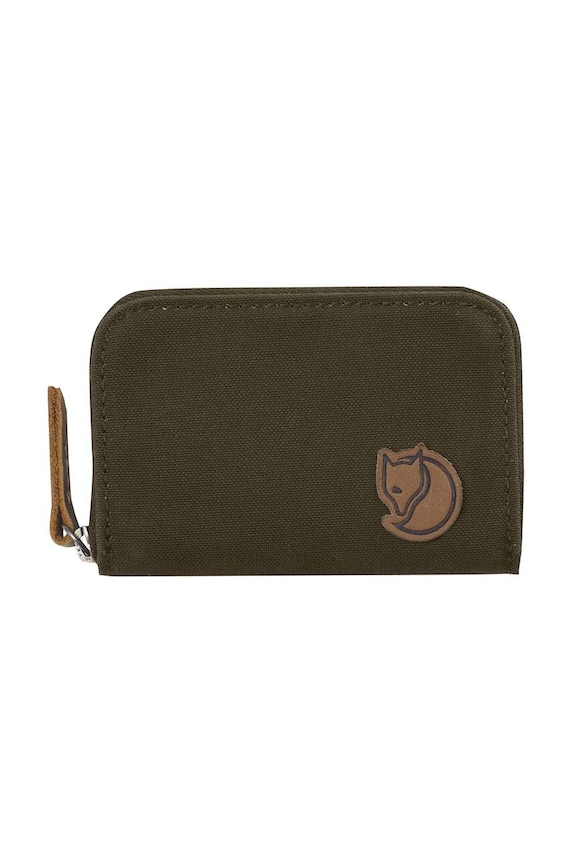 Fjallraven portfel Zip Card Holder tekstylny zielony F24218.633