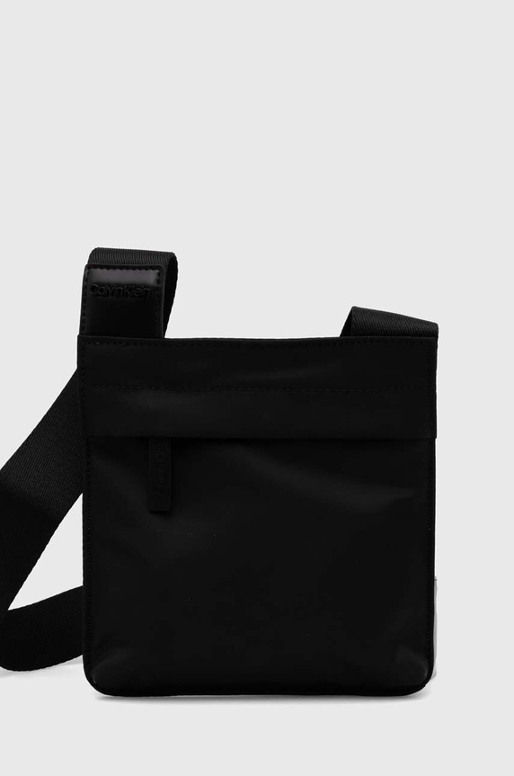 Calvin Klein saszetka nie mieści A4 czarny K50K511629