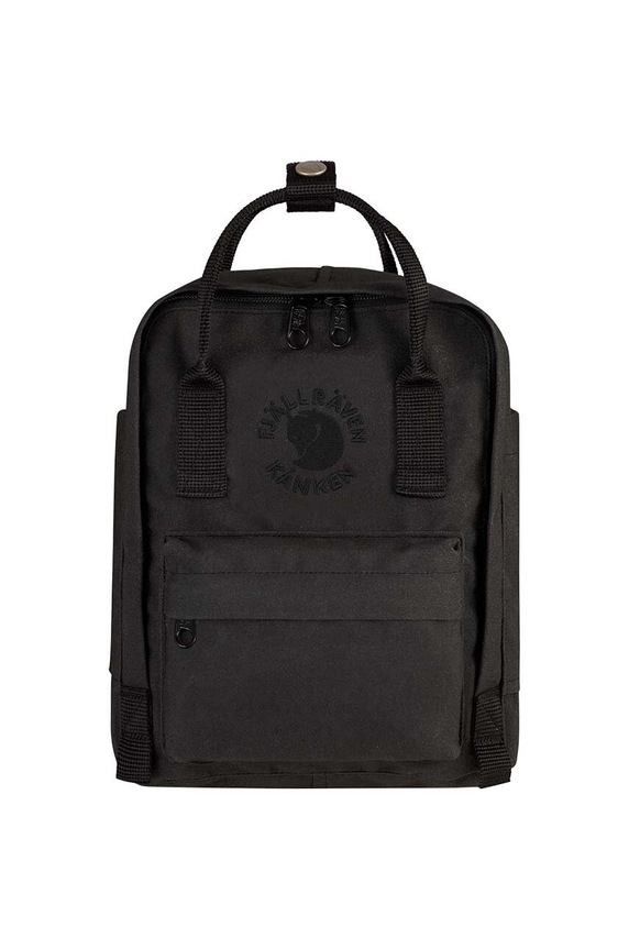 Fjallraven plecak Re-Kanken Mini tekstylny czarny F23549.550