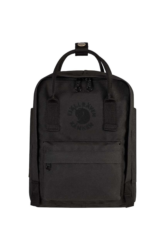 Fjallraven plecak Re-Kanken Mini tekstylny czarny F23549.550
