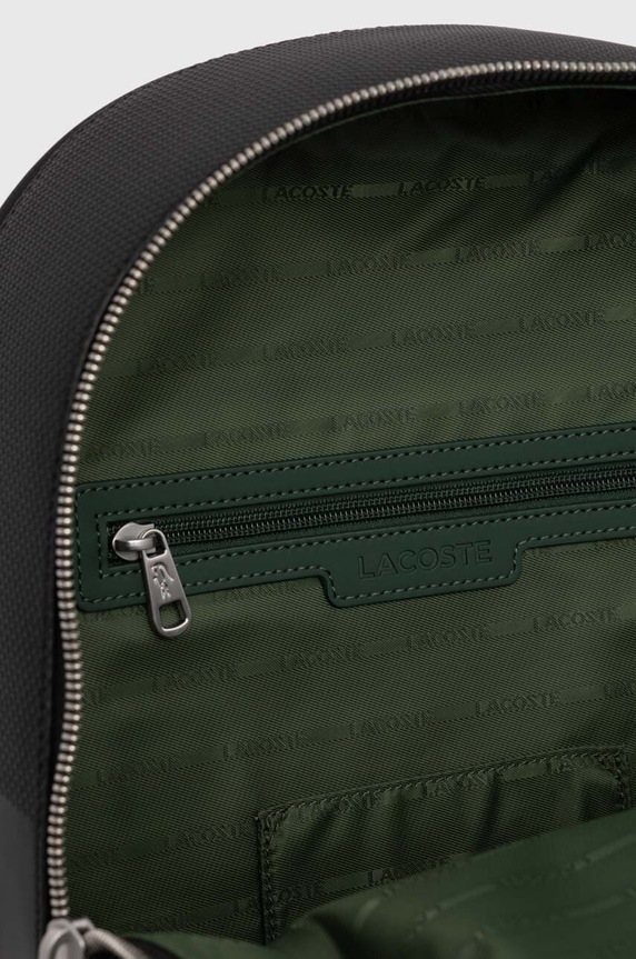 Kožni ruksak Lacoste NH3269 crna