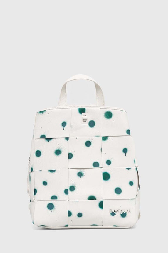 Ruksak Desigual imitácia kože biela 24SAKP13