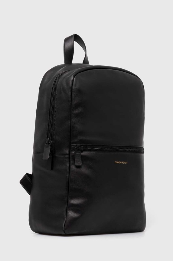 Common Projects leather backpack Simple Backpack 9192.7547 black SS24