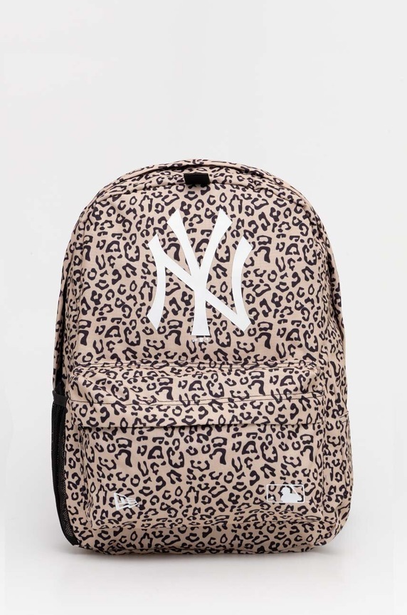 New Era plecak AOP NEW YORK YANKEES mieści A4 beżowy 60503766