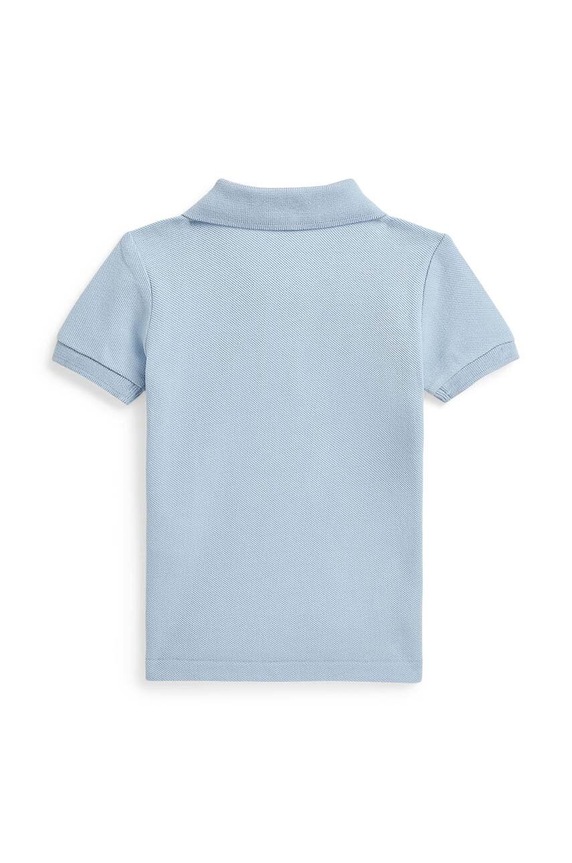 Дитяча бавовняна футболка поло Polo Ralph Lauren 320853788011 блакитний AW24