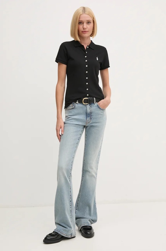 Πόλο Polo Ralph Lauren 211939272 μαύρο SS26