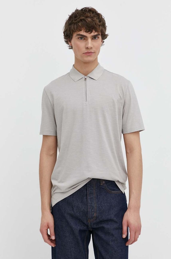 Polo majica HUGO 50496003 bež AW24